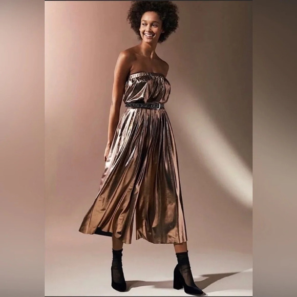 Urban Outfitters Pants - Urban outfitters bronze jumpsuit size M